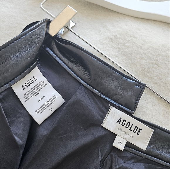 Agolde recycled leather pants - Picture 4 of 6